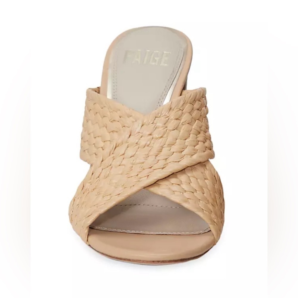 NEW Paige Nova Raffia Mules - Picture 4 of 16